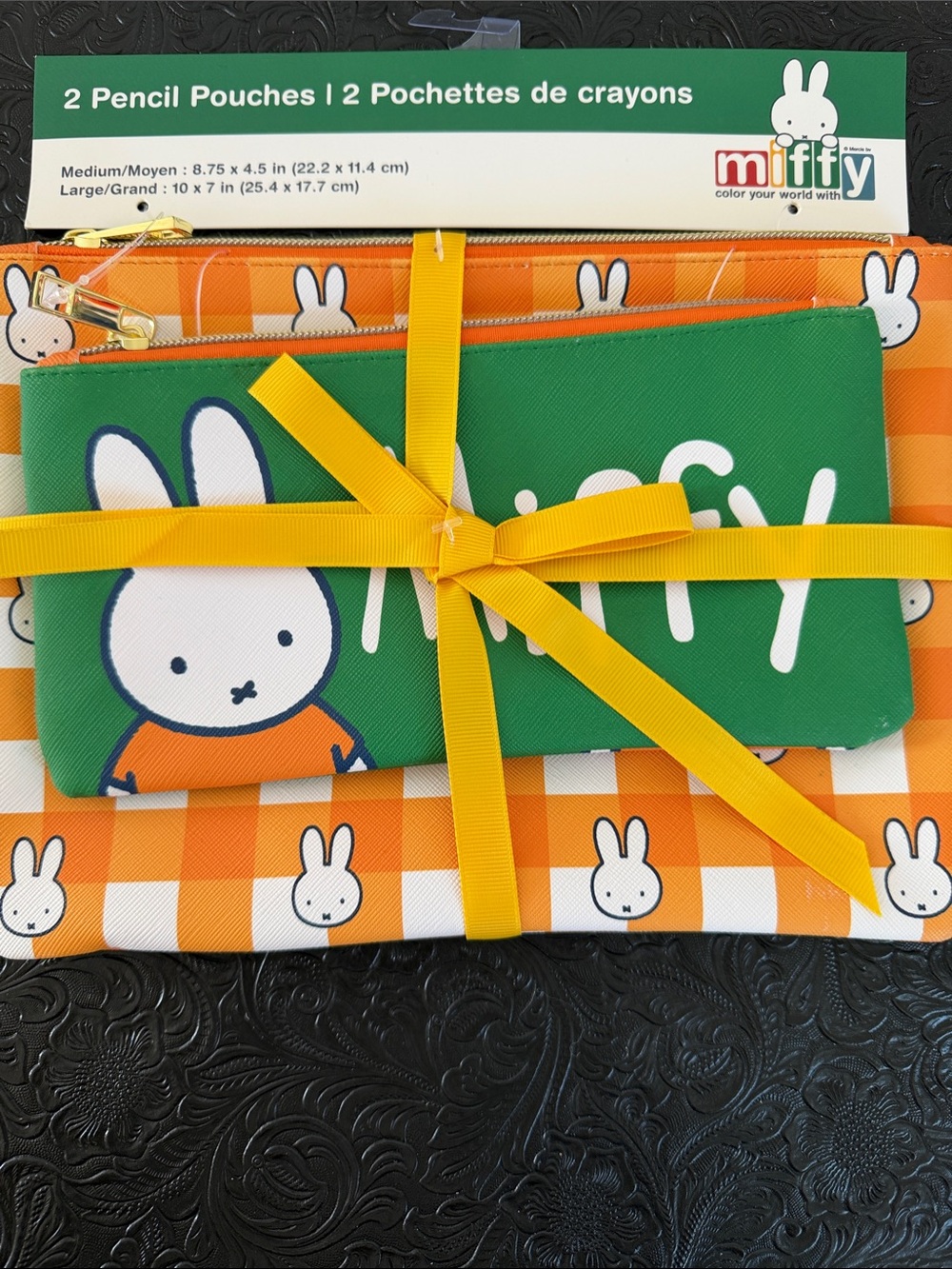 miffy Green and Orange Pencil Pouch Gift Set